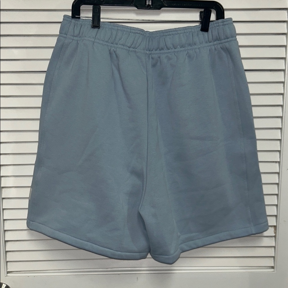 adidas Light Blue Men's Athletic Shorts with Drawcord - Picture 3 of 4